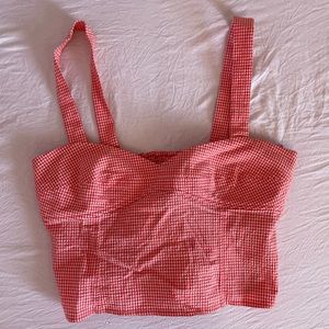 ZARA bustier crop top